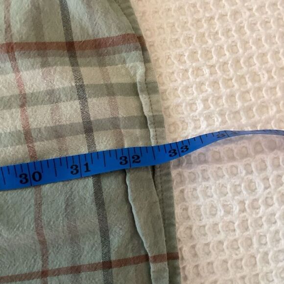 Mens Carhartt Loose Fit Plaid‎ Short Sleeved Top Large Tall - Picture 8 of 8